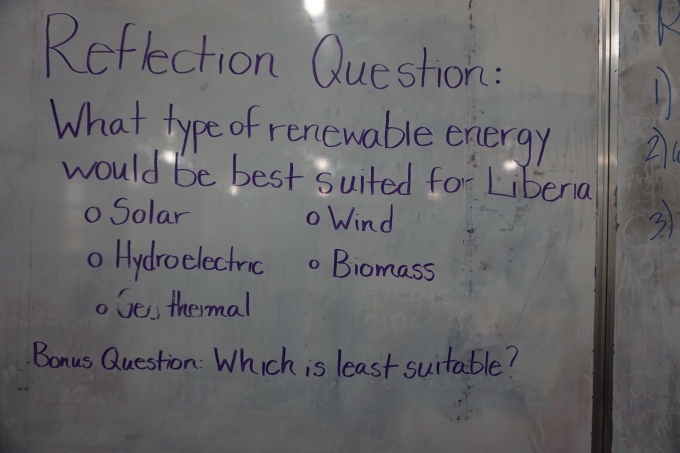 Our morning's reflection question